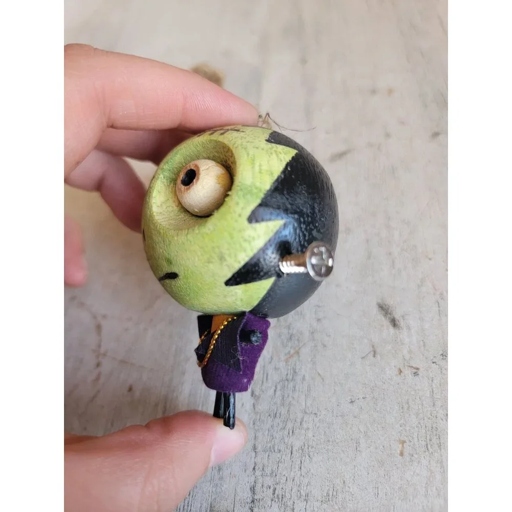 Pier‎ 1 Halloween Frankenstein ornament crazy head unique